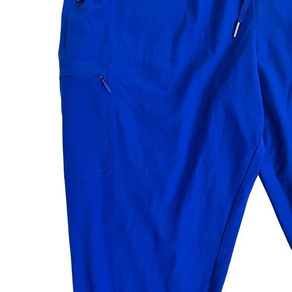 Chico’s Zenergy Woven Jogger Pant Imperial Blue Cargo Pockets Lightweight Casual - Picture 4 of 16
